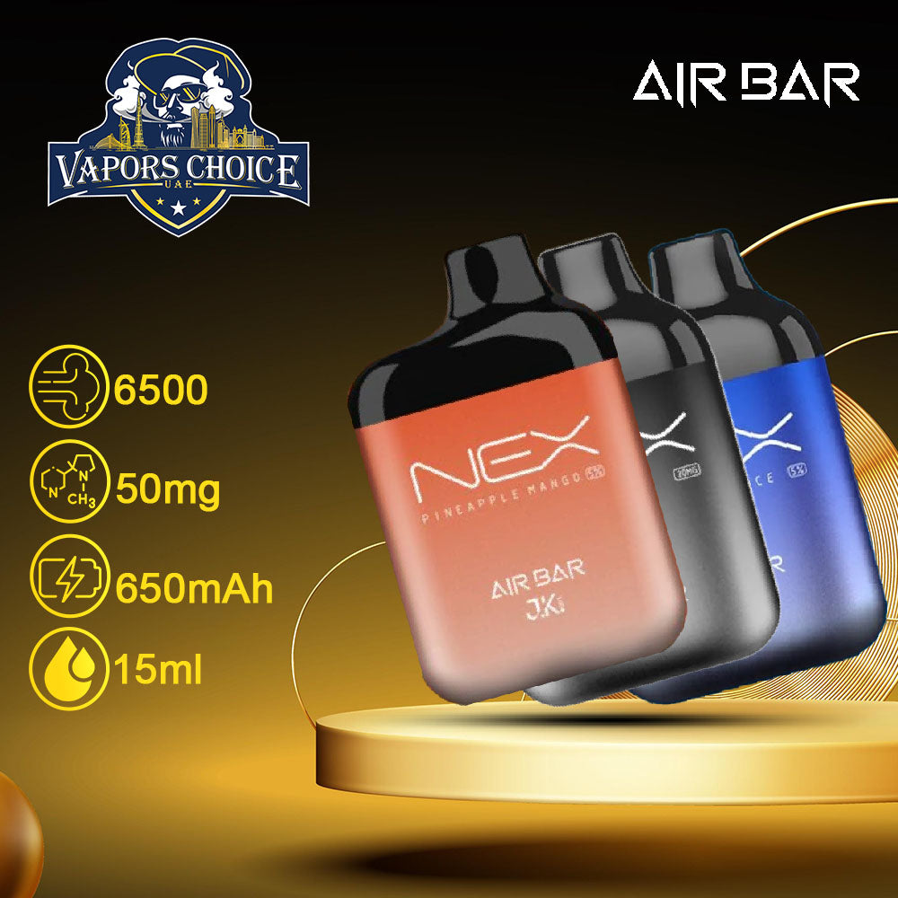 AIR BAR NEX (20mg & 50mg) 6500 PUFFS - DISPOSABLE VAPE 2nd UAE Dubai